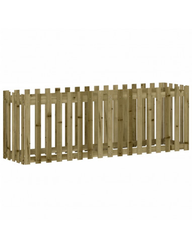 Fioriera da Giardino Recinzione 200x50x70cm in Pino Impregnato