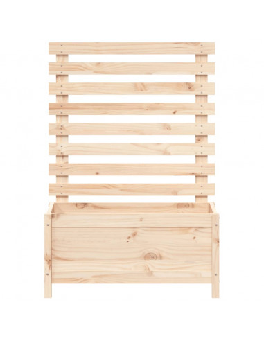 Fioriera Giardino con Rastrelliera 79x39,5x114cm Massello Pino