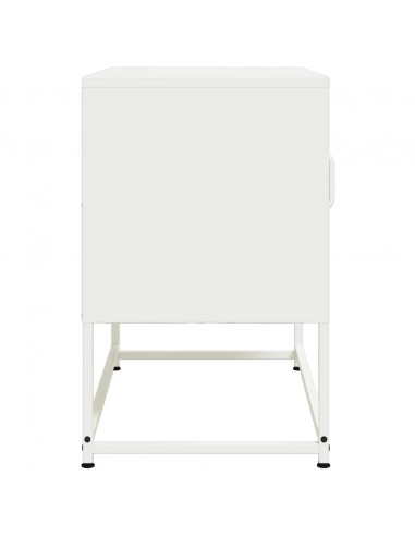 Mobile TV Bianco 68x39x60,5 cm in Acciaio