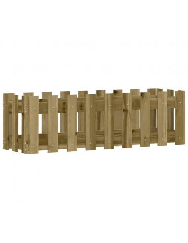 Fioriera da Giardino Recinzione 100x30x30 cm in Pino Impregnato