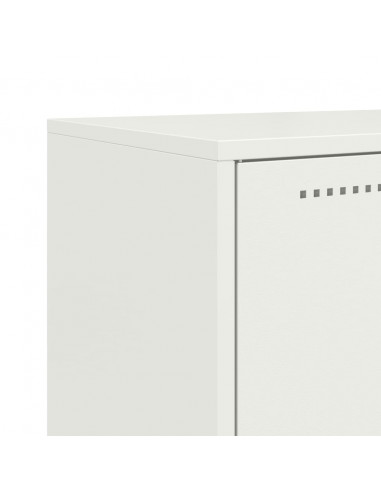 Mobile TV Bianco 68x39x60,5 cm in Acciaio