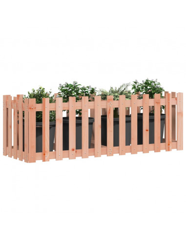 Fioriera Rialzata Giardino Recinzione 150x50x50cm Legno Douglas