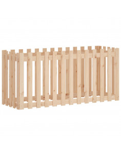 Fioriera Rialzata Giardino a Recinzione 150x50x70cm Legno Pino 2