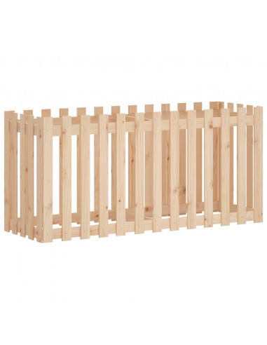 Fioriera Rialzata Giardino a Recinzione 150x50x70cm Legno Pino