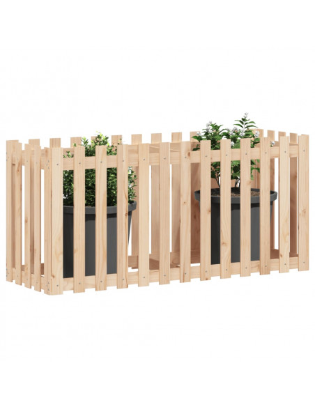 Fioriera Rialzata Giardino a Recinzione 150x50x70cm Legno Pino