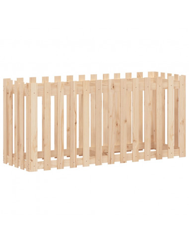 Fioriera Rialzata Giardino a Recinzione 150x50x70cm Legno Pino