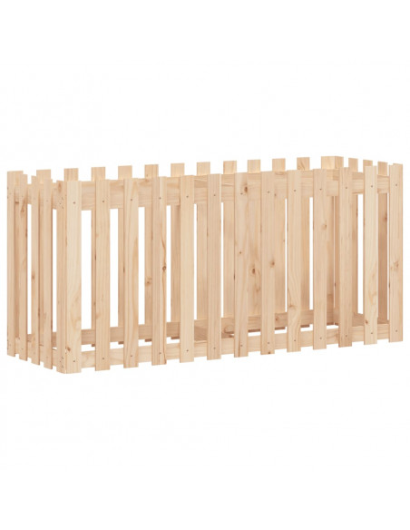 Fioriera Rialzata Giardino a Recinzione 150x50x70cm Legno Pino
