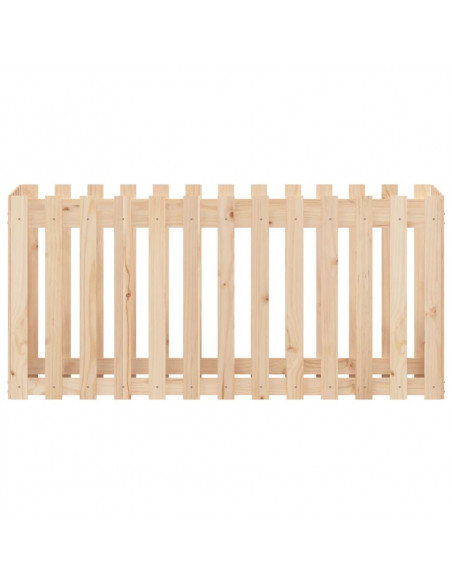 Fioriera Rialzata Giardino a Recinzione 150x50x70cm Legno Pino