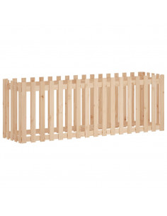 Fioriera da Giardino a Recinzione 200x50x70cm in Massello Pino 2