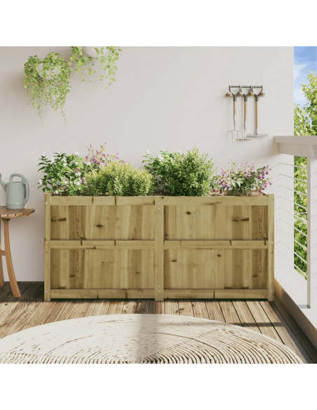 Fioriera da Giardino 150x50x70 cm in Legno di Pino Impregnato