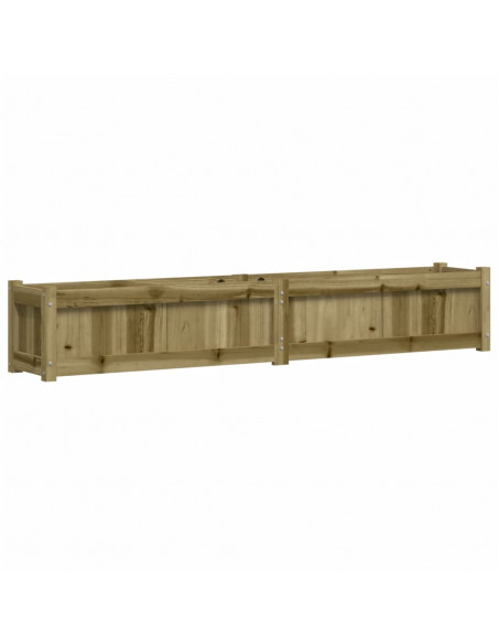 Fioriera da Giardino 180x31x31 cm in Legno di Pino Impregnato