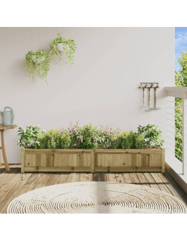 Fioriera da Giardino 180x31x31 cm in Legno di Pino Impregnato