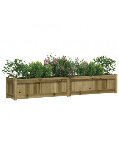 Fioriera da Giardino 180x31x31 cm in Legno di Pino Impregnato