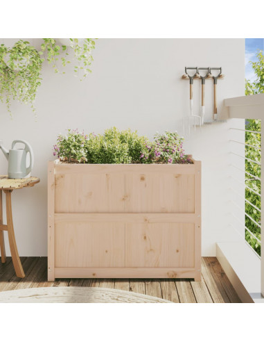 Fioriera da Giardino 90x50x70 cm in Legno Massello di Pino