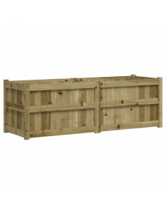 Fioriera da Giardino 150x50x50 cm in Legno di Pino Impregnato 2