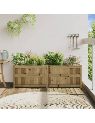 Fioriera da Giardino 150x50x50 cm in Legno di Pino Impregnato