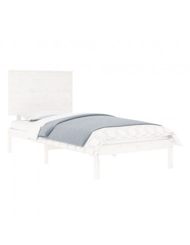 Giroletto Bianco in Legno Massello 90x190 cm Single