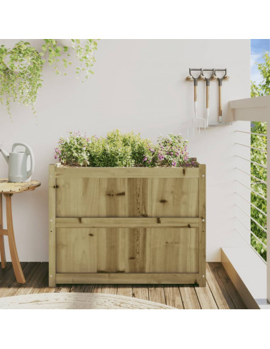 Fioriera da Giardino 90x50x70 cm in Legno di Pino Impregnato