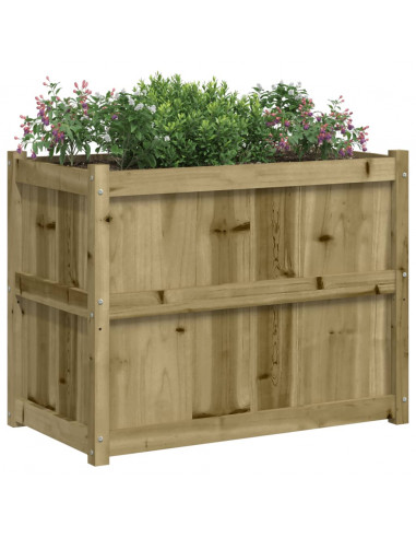 Fioriera da Giardino 90x50x70 cm in Legno di Pino Impregnato