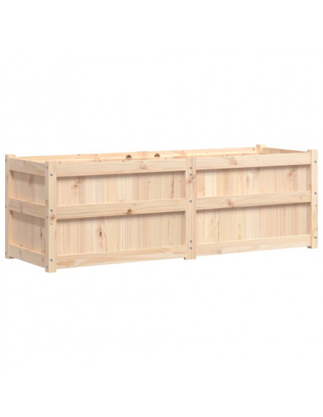 Fioriera da Giardino 150x50x50 cm in Legno Massello di Pino