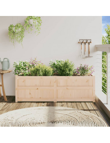 Fioriera da Giardino 150x50x50 cm in Legno Massello di Pino