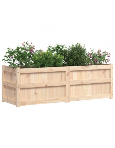 Fioriera da Giardino 150x50x50 cm in Legno Massello di Pino