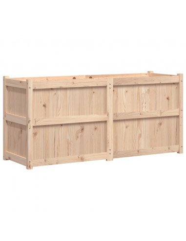 Fioriera da Giardino 150x50x70 cm in Legno Massello di Pino