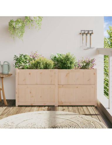 Fioriera da Giardino 150x50x70 cm in Legno Massello di Pino