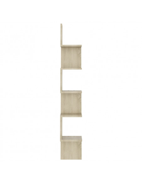 Scaffale Angolare Muro Sonoma 20x20x127,5cm Legno Multistrato