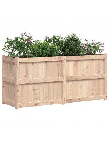 Fioriera da Giardino 150x50x70 cm in Legno Massello di Pino