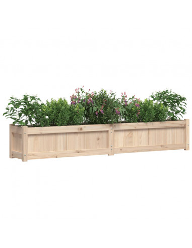 Fioriera da Giardino 180x31x31 cm in Legno Massello di Pino