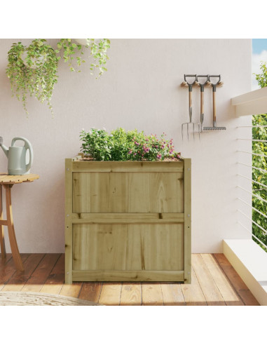 Fioriera da Giardino 70x70x70 cm in Legno di Pino Impregnato