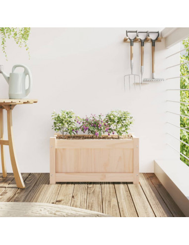 Fioriera da Giardino 60x31x31 cm in Legno Massello di Pino