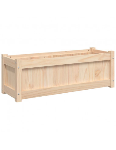Fioriera da Giardino 90x31x31 cm in Legno Massello di Pino