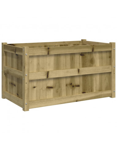 Fioriere da Giardino 2 pz in Legno di Pino Impregnato