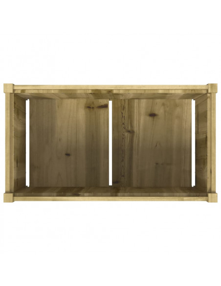 Fioriere da Giardino 2 pz in Legno di Pino Impregnato