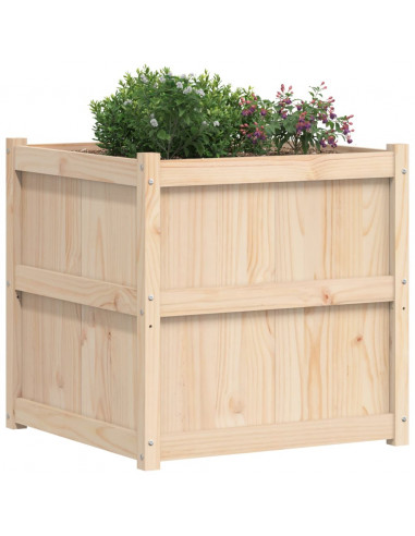 Fioriera da Giardino 70x70x70 cm in Legno Massello di Pino