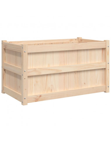 Fioriere da Giardino 2 pz in Legno Massello di Pino