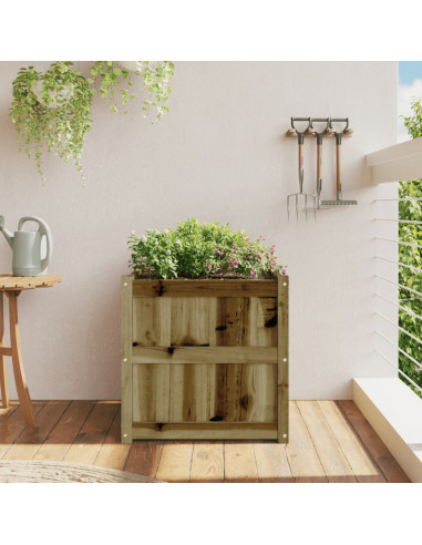 Fioriera da Giardino 60x60x60 cm in Legno di Pino Impregnato