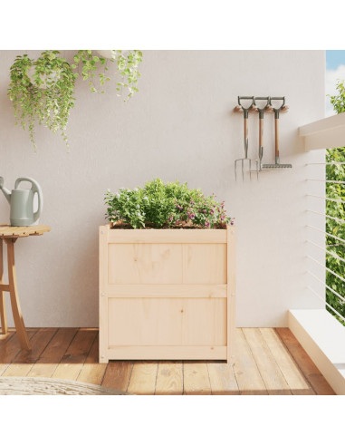 Fioriera da Giardino 60x60x60 cm in Legno Massello Di Pino
