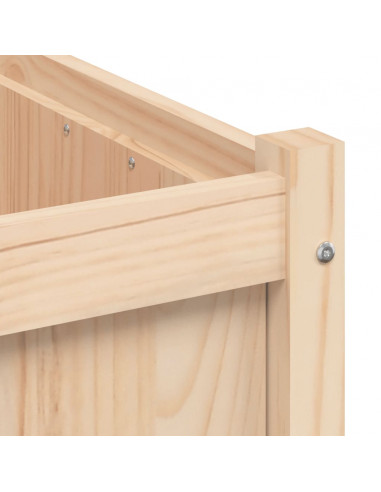 Fioriere da Giardino 2 pz in Legno Massello di Pino