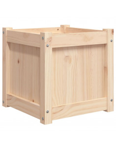 Fioriera da Giardino 40x40x40 cm in Legno Massello di Pino 2