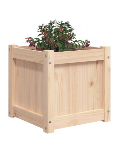 Fioriera da Giardino 40x40x40 cm in Legno Massello di Pino