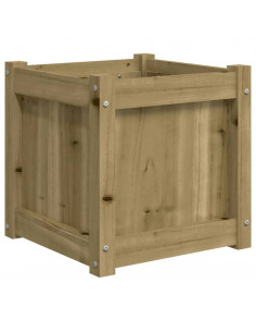 Fioriera da Giardino 40x40x40 cm in Legno di Pino Impregnato 2