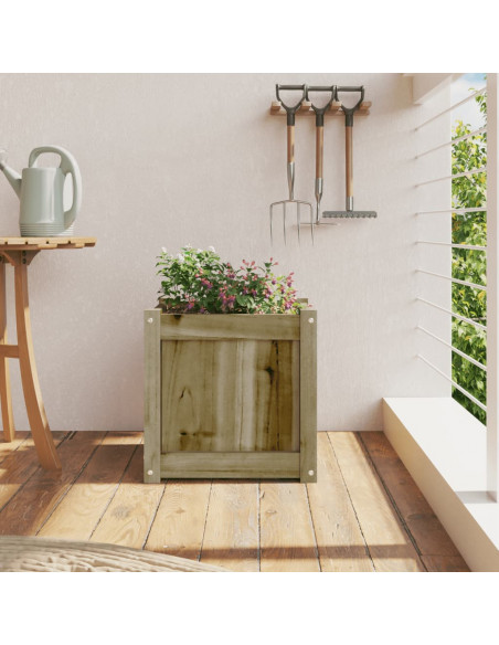 Fioriera da Giardino 40x40x40 cm in Legno di Pino Impregnato