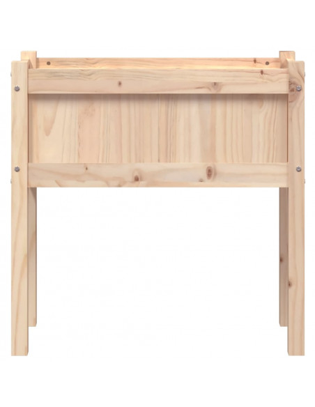 Fioriere da Giardino 2 pz con Gambe in Legno Massello di Pino