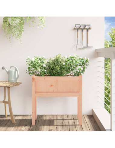 Fioriera Giardino con Gambe 70x31x70 cm Legno Massello Douglas