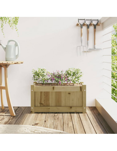 Fioriera da Giardino 60x31x31 cm in Legno di Pino Impregnato