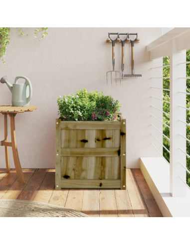 Fioriera da Giardino 50x50x50 cm in Legno di Pino Impregnato