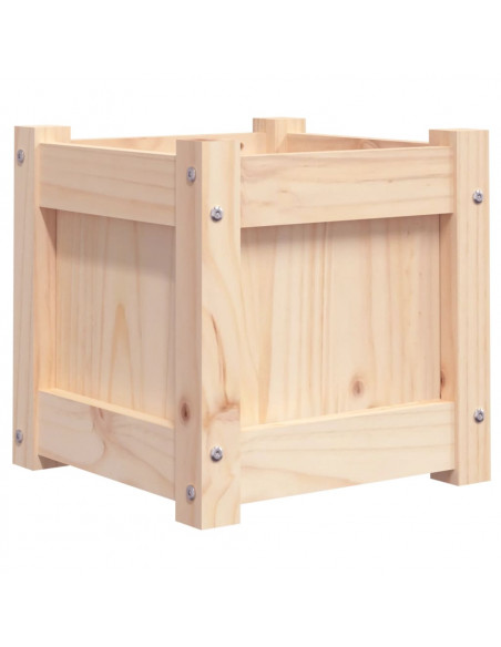 Fioriera da Giardino 31x31x31 cm in Legno Massello di Pino